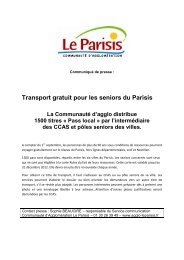 Pass local - Communauté d'agglomération Le Parisis