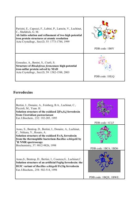 High-potential iron-sulfur proteins - CERM