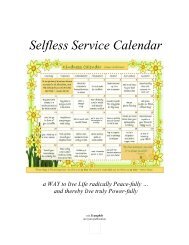 Selfless Service Calendar (3rd edition)