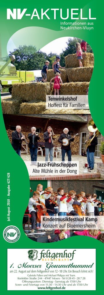 Jazz-Frühschoppen Alte Mühle in der Dong Tenwinkelshof Hoffest ...