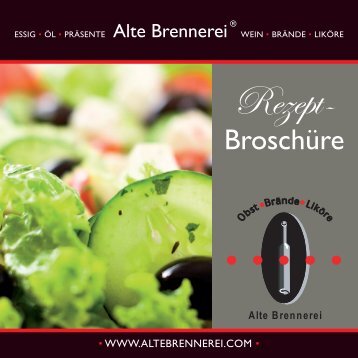 Rezept Broschüre (Download PDF) - Alte Brennerei