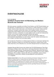 EVENTNACHLESE - Goldbach Audience