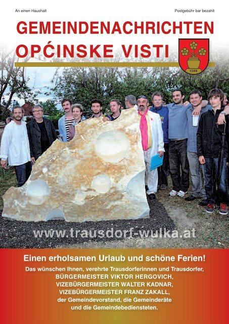 Gemeindenachrichten Sommer 2012 - in Trausdorf an der Wulka