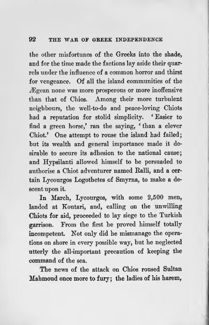 THE WAR OF GREEK INDEPENDENCE 1821 TO 1833 BY W.ALISON PHILLIPS 1897