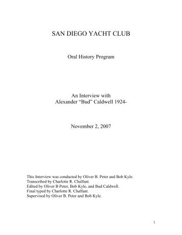 SAN DIEGO YACHT CLUB