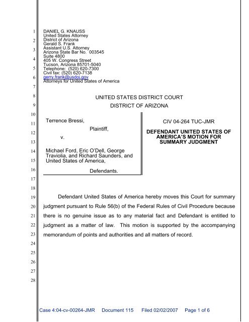 Summary Judgment - Checkpoint USA
