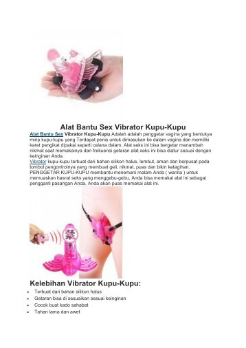 Alat Bantu Sex Vibrator Kupu