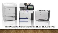 1-800-597-1052  Fix HP LaserJet Printer Error Codes 55.xx,56.X And 57.X?