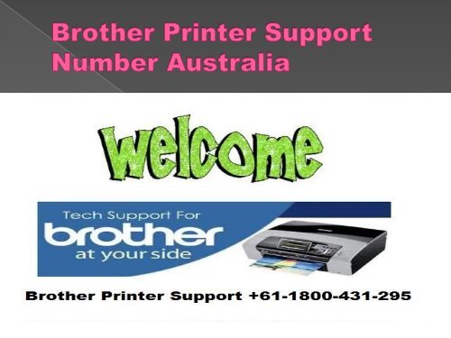 Brother Printer Support Number Australia