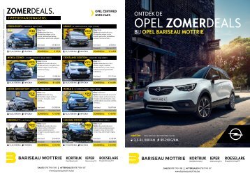 ZOMERDEALS op direct leverbare stockwagens | Opel Bariseau Mottrie