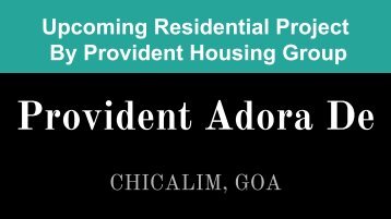 Provident Adora De Goa Project Pdf Available Now