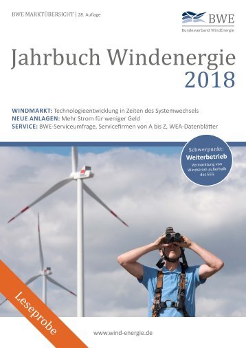 BWE Jahrbuch 2018 - Leseprobe