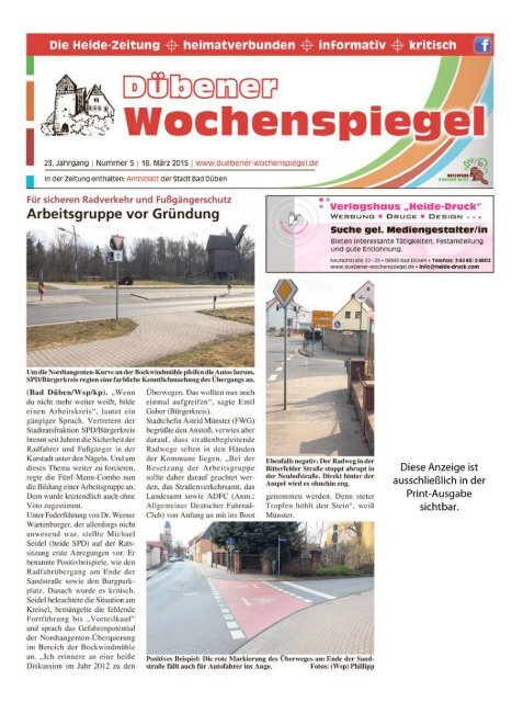 Dübener Wochenspiegel - Ausgabe 05 - Jahrgang 2015