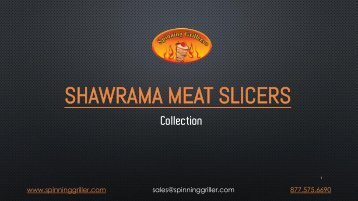 Shawarma Knife & Meat Slicers By Spinning Grillers