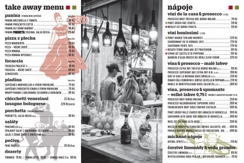 Menu, street food, Manifesto