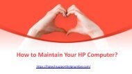 How to Maintain Your HP Computer