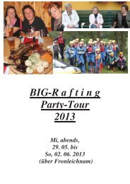 BIG-R a f t i n g Party-Tour 2013