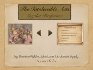 The Intolerable Acts