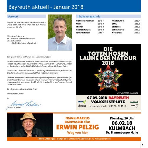 Bayreuth Aktuell Januar 2018