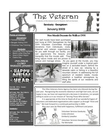 The Veteran Newsletter > January 2009 - Ohio Department of ...