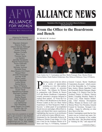 ALLIANCE NEWS - The Chicago Bar Association