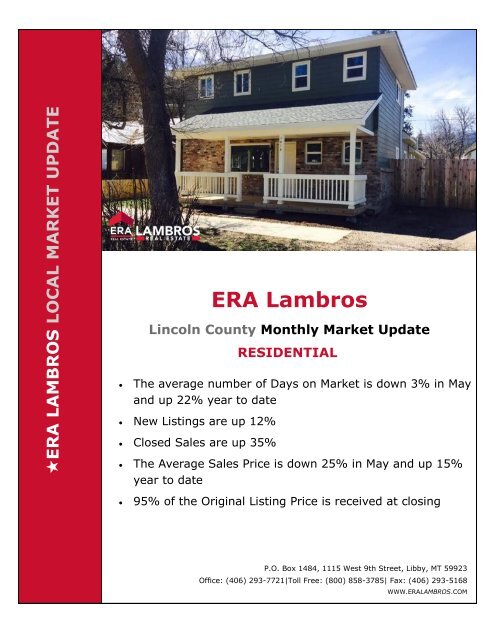 Lincoln County Residential Update - May 2018