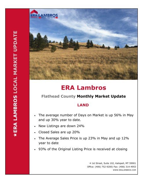Flathead County Land Market Update - May 2018