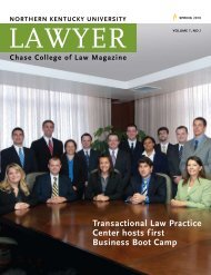 Chase College of Law Magazine - Salmon P. Chase College of Law ...
