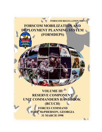 forscom mobilization and deployment planning system (formdeps)