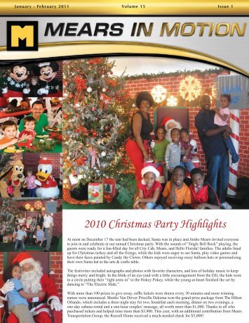2010 Christmas Party Highlights - Mears Transportation