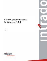 PSAP Operations Guide for Wireless 9-1-1 - Intrado