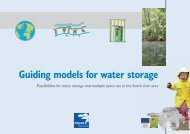 Guiding models for water storage - Espace project