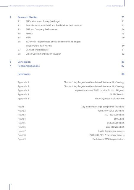 Measuring the effectiveness of Environmental Management Systems