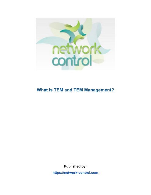 Pdf Tem What is TEM and TEM Management