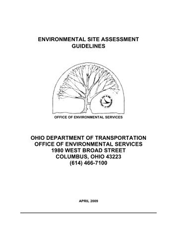 Environmental Site Assessment Guidelines - Ohio Department of ...