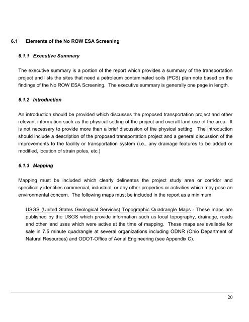 Environmental Site Assessment Guidelines - Ohio Department of ...