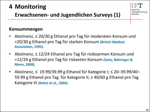 3 Trinkmuster und Folgen Soziale Folgen