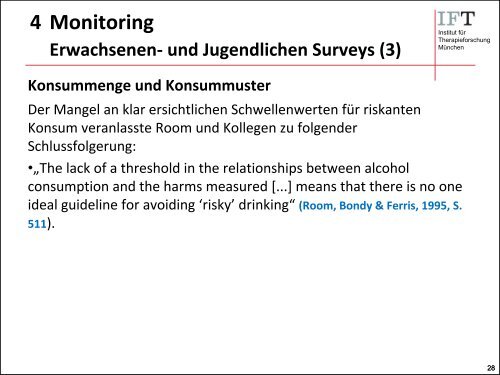 3 Trinkmuster und Folgen Soziale Folgen