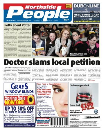 Doctor slams local petition - Dublin People