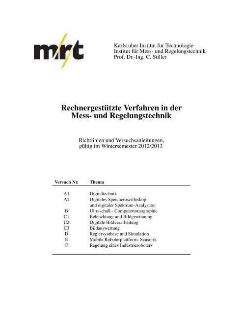 Lernziele - und Regelungstechnik