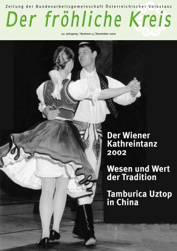 Der Wiener Kathreintanz 2002 Wesen und Wert der ... - Volkstanz.at