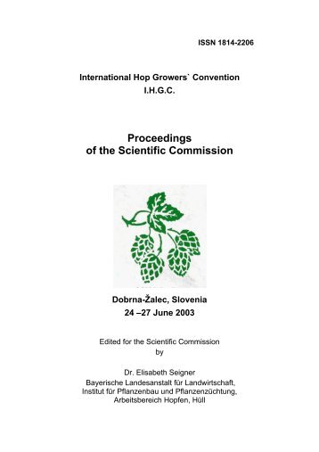 pcr detection of hop fungal pathogens - Bayerische Landesanstalt ...