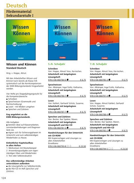 Deutsch - Cornelsen Verlag