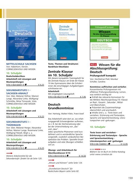 Deutsch - Cornelsen Verlag