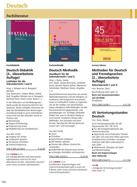 Deutsch - Cornelsen Verlag