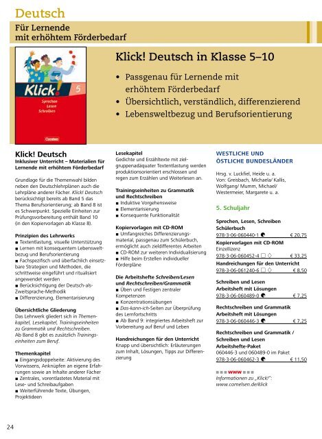 Deutsch - Cornelsen Verlag