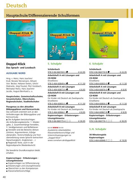 Deutsch - Cornelsen Verlag