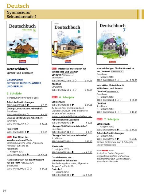 Deutsch - Cornelsen Verlag