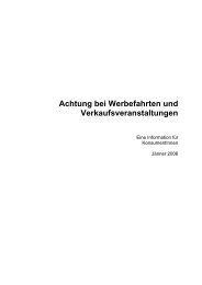 Achtung bei Werbefahrten und ... - Arbeiterkammer