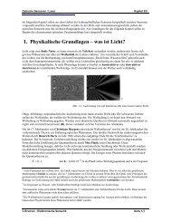 1. Physikalische Grundlagen – was ist Licht?